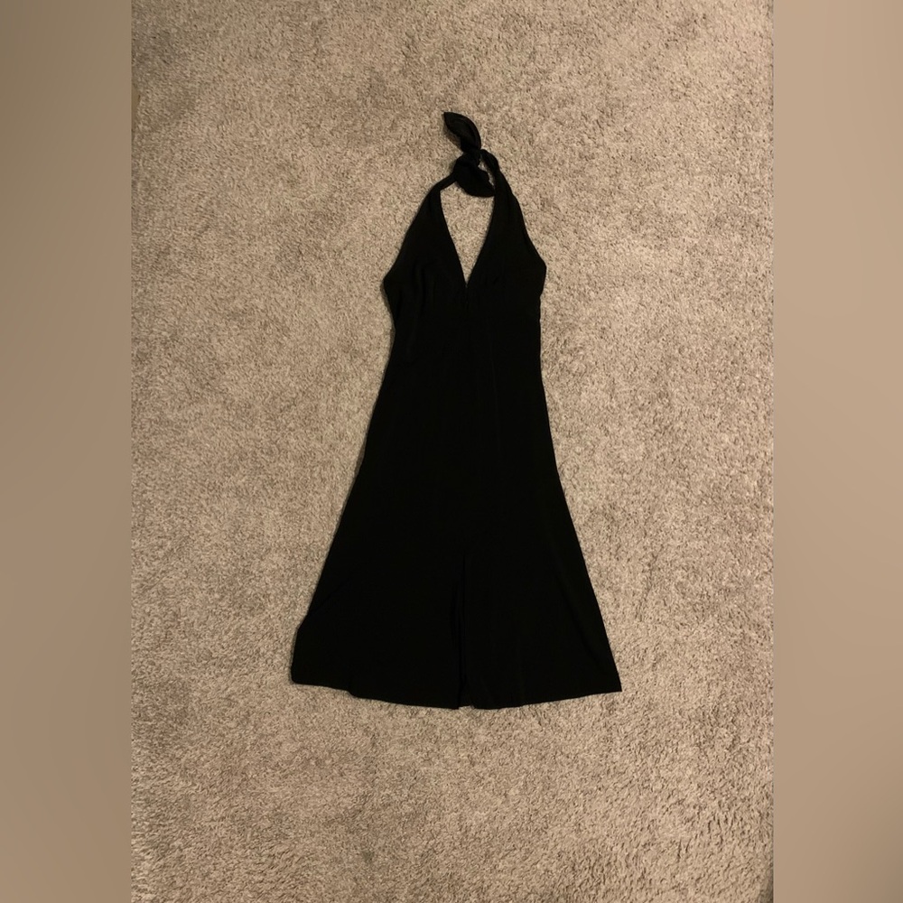 Armani Exchange Black Halter Dress, size XS.